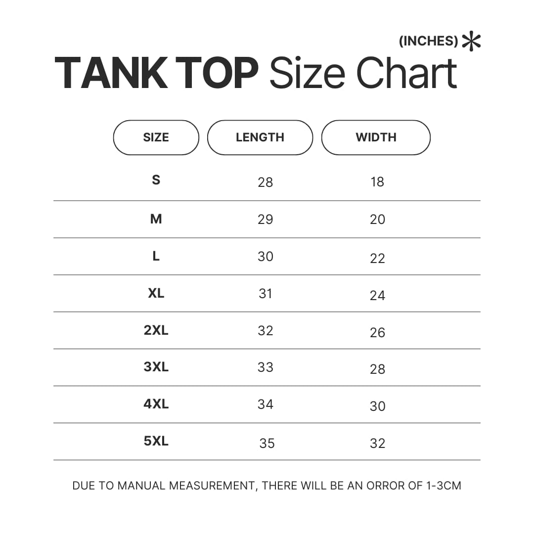 Tank Top Size Chart - Kacey Musgraves Store