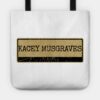 Aliska Text Black Retro Kacey Musgraves Tote Official Kacey Musgraves Merch